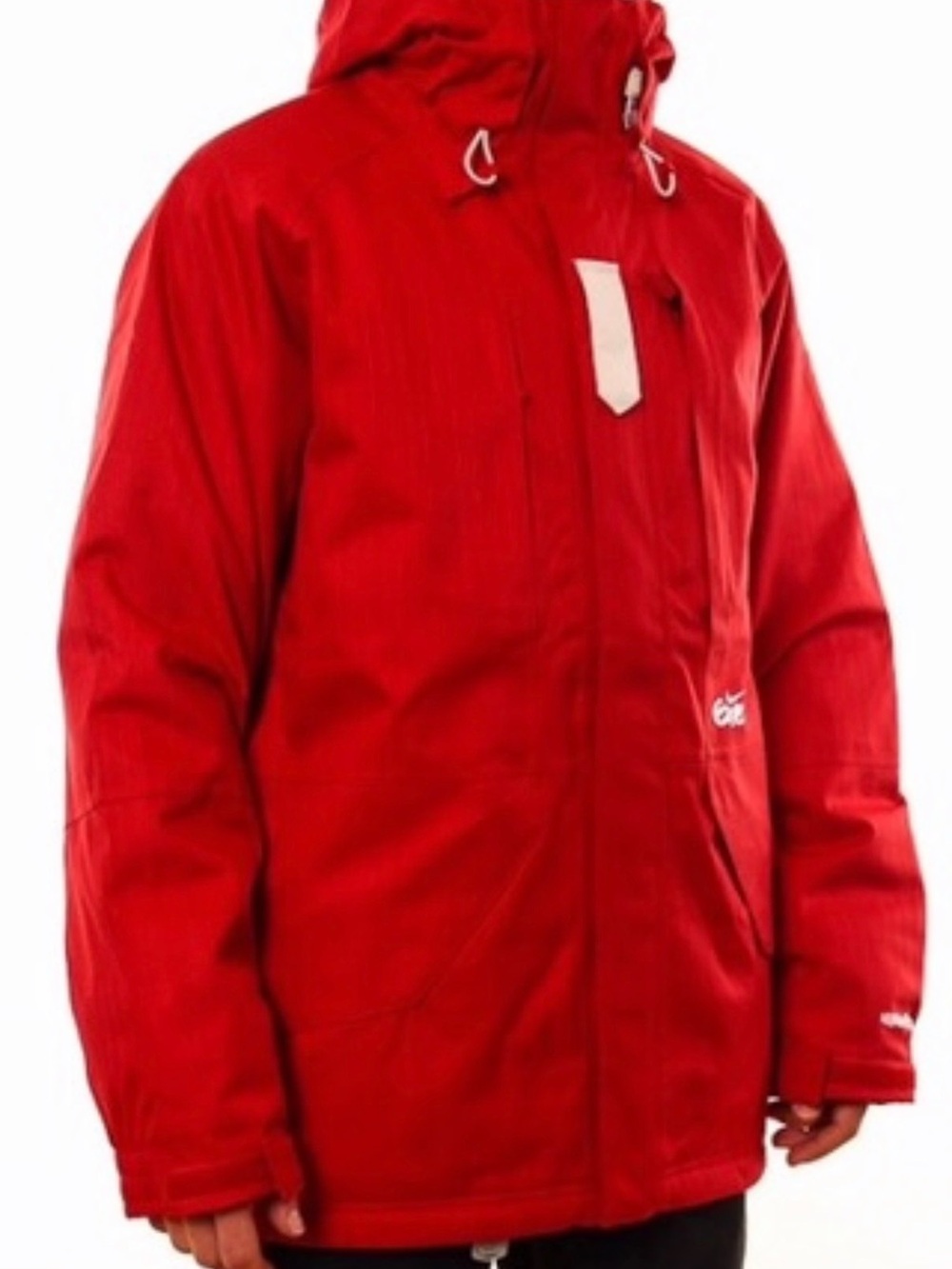 Nike 6.0 Red Ski Jacket Men's L Removable Hood Full Zip Winter Sports *Sold Out*